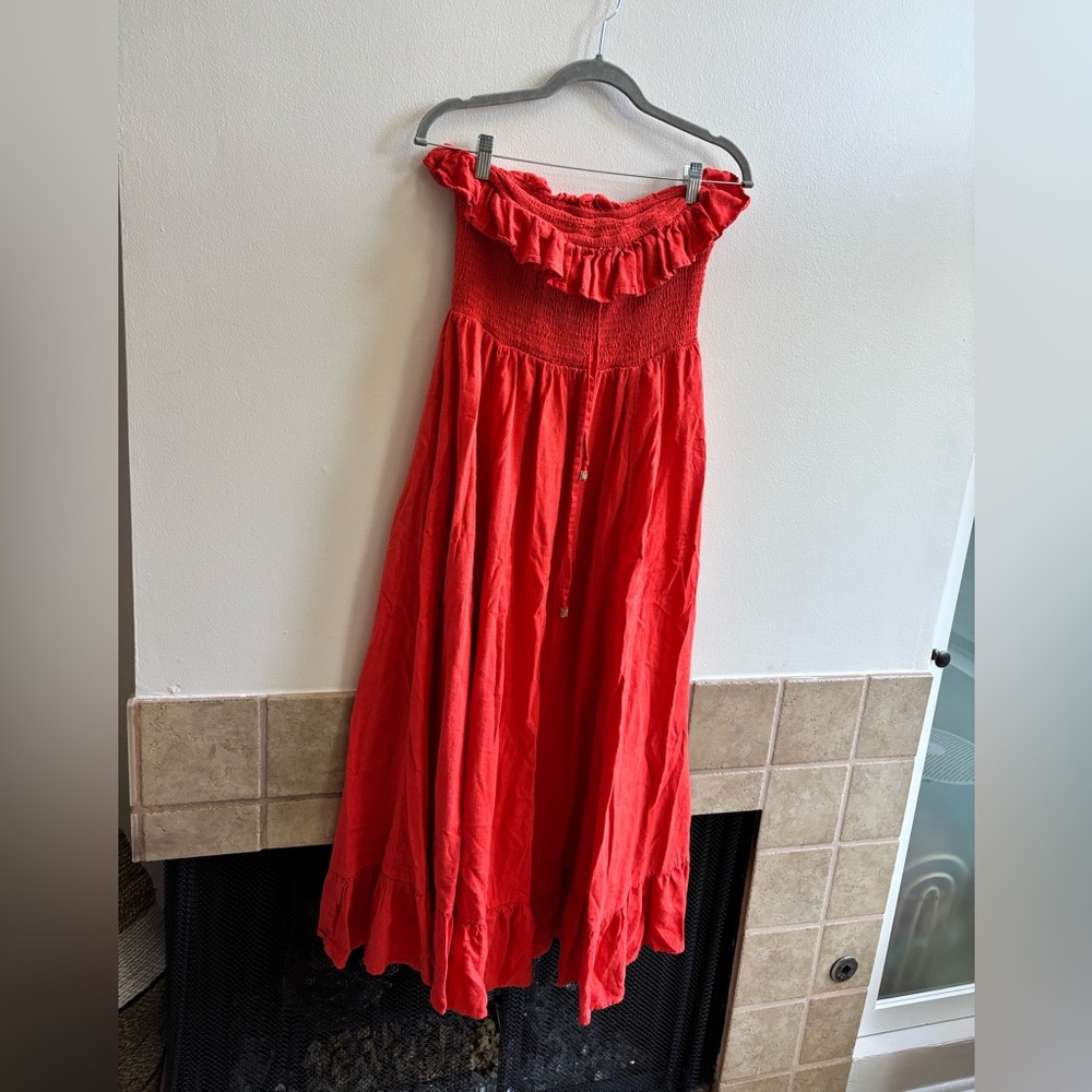 Free People Scarlet Ruffled Maxi Dress